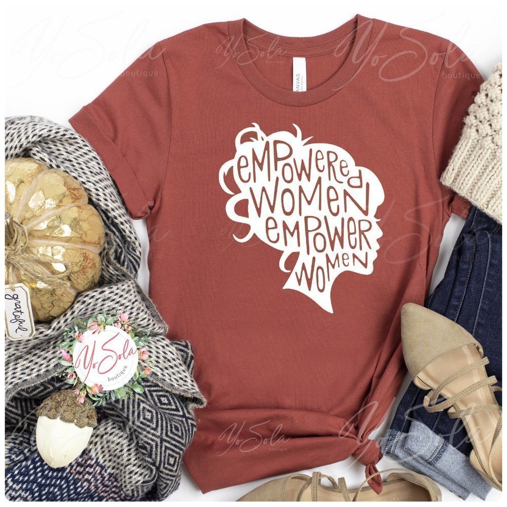 Empowered Women - Rust T-shirt, graphic tee